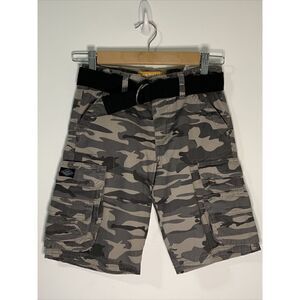 Lee Dungarees Camo Cargo Belted Shorts Boys Size 8R